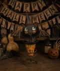 Bram Primitive Folk Art Halloween Candy Cone